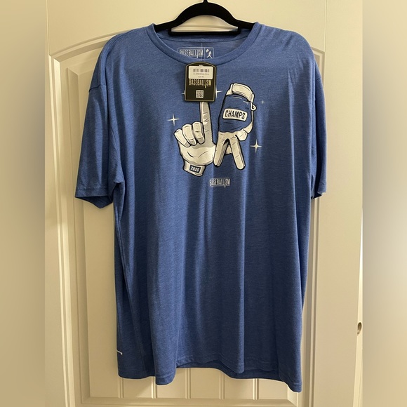 BNWT Baseballism Dodgers World Champs 2020 Tee - Picture 1 of 2